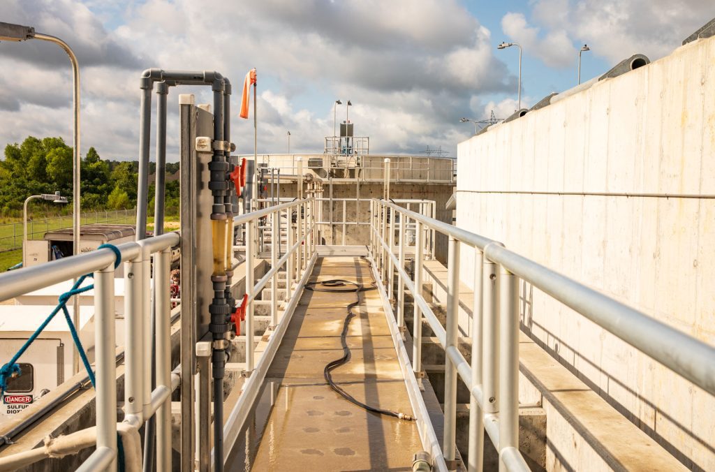 Sewage Treatment Plant walkway